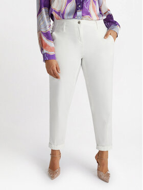 Fiorella Rubino Fiorella Rubino Pantaloni di tessuto P705T004715N011 Bianco Regular Fit
