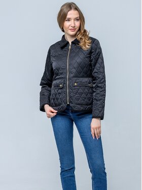 Perso Perso Kurtka przejściowa BLE268015F Czarny Regular Fit