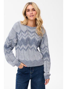 blue shadow blue shadow Sweter Kolise Niebieski Regular Fit