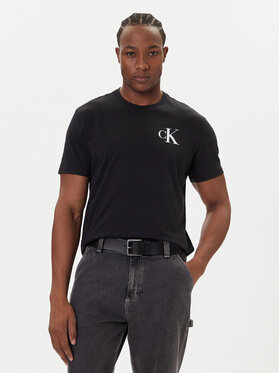 Calvin Klein Jeans Calvin Klein Jeans Tricou 30s Chest Logo LV04RD865G Negru Regular Fit