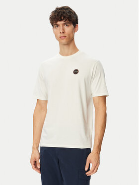 Napapijri Napapijri T-särk  S-Badge NP0A8949 Valge Regular Fit