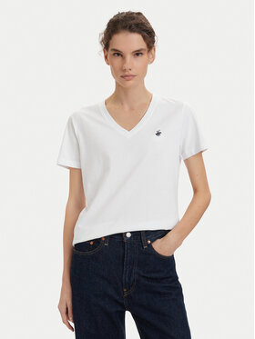 Beverly Hills Polo Club Beverly Hills Polo Club Tričko P-SS26W-TS516518 Biela Regular Fit