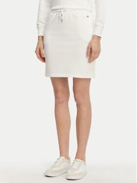 Gant Gant Φούστα από ύφασμα φούτερ 4200274 Εκρού Regular Fit