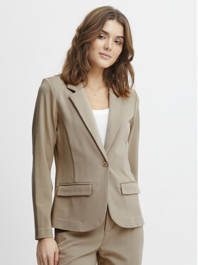 Fransa Fransa Pintsak 20611867 Beež Regular Fit