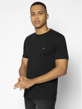 Calvin Klein Calvin Klein Tricou Logo Embroidery K10K104061 Negru Regular Fit