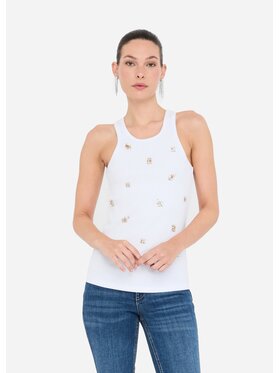 Liu Jo Liu Jo T-shirt MF5447J4822P9125 Bianco Slim Fit