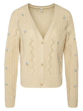 ONLY ONLY Kardigán Birtie 15363087 Béžová Regular Fit