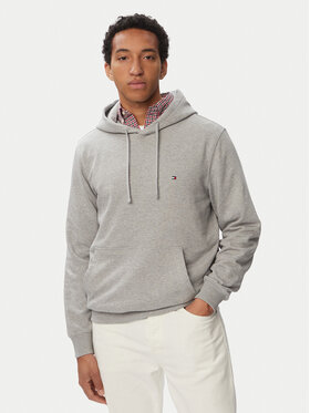 Tommy Hilfiger Tommy Hilfiger Mikina Essential Terry MW0MW37235 Světle šedá Regular Fit