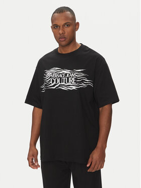 Versace Jeans Couture Versace Jeans Couture T-Shirt 78GAH6L1 Černá Regular Fit
