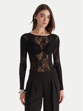 Patrizia Pepe Patrizia Pepe Body 2M4484/J344-K103 Fekete Slim Fit