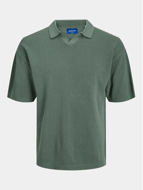 Jack&Jones Jack&Jones Polo marškinėliai Linen 12252748 Žalia Regular Fit