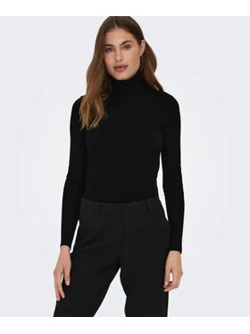 ONLY ONLY Πουλόβερ Onlama life ls rib rollneck Μαύρο Regular Fit