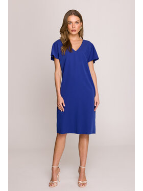 Stylove Stylove Letní šaty S392 Modrá Premium Fit