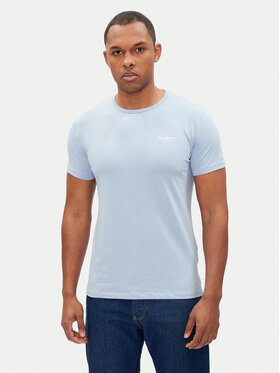Pepe Jeans Pepe Jeans T-shirt Original Basic PM508212 Celeste Slim Fit