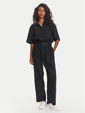 Tommy Hilfiger Tommy Hilfiger Гащеризон Ess WW0WW47168 Черен Regular Fit