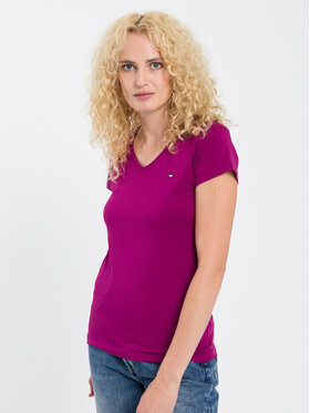Cross Jeans Cross Jeans T-Shirt 55152-036 Fioletowy Regular Fit
