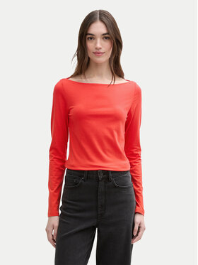 Tom Tailor Denim Tom Tailor Denim Bluse 1045412 Rot Slim Fit