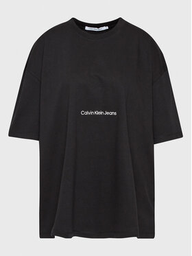 Calvin Klein Jeans Plus Calvin Klein Jeans Plus T-Shirt J20J221197 Czarny Relaxed Fit