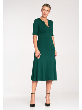 FIGL FIGL Sukienka koktajlowa M1033 Zielony Regular Fit