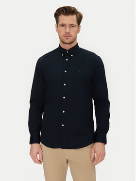 Tommy Hilfiger Tommy Hilfiger Krekls Core Flex MW0MW39988 Zils Regular Fit