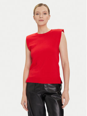 Morgan Morgan Sweter 252-MRANA Czerwony Regular Fit