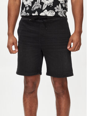 Jack&Jones Jack&Jones Pantaloni scurți de blugi Chris 12249165 Negru Relaxed Fit