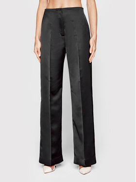 Calvin Klein Calvin Klein Spodnie materiałowe Duchess Satin K20K204429 Czarny Regular Fit