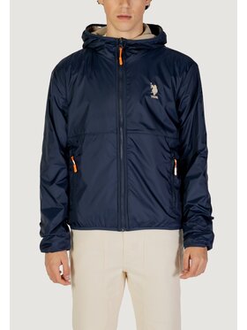 U.S. Polo Assn. U.S. Polo Assn. Kurtka skórzana US40 126001 Niebieski Casual Fit