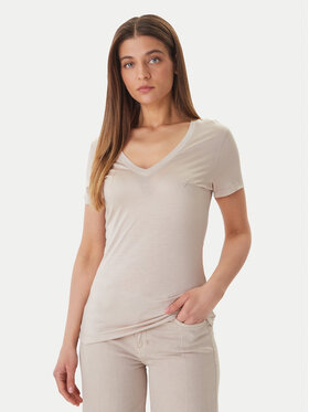 Guess Guess Tričko W5GP31 KCSX2 Béžová Classic Fit