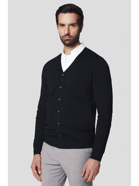 Lancerto Lancerto Kardigan Vidar SW073223000163 Czarny Regular Fit