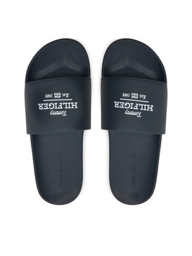 Tommy Hilfiger Natikače Embroid Hilfiger 85 Pool Slide FM0FM05342 Tamnoplava