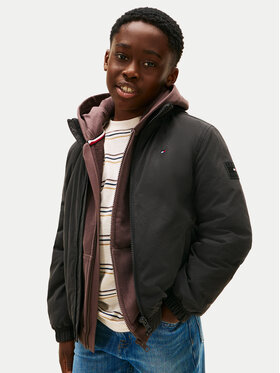Tommy Hilfiger Tommy Hilfiger Демісезонна куртка KB0KB09852 Чорний Regular Fit