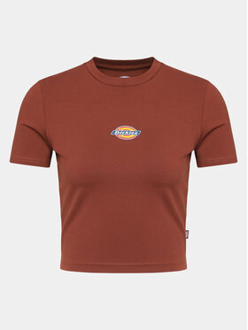 Dickies Dickies T-shirt Maple Valley DK0A4XPOG04 Tamnocrvena Regular Fit