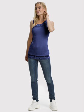 Cream Cream Top Florence 10600385 Blu scuro Slim Fit