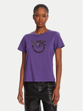 PINKO PINKO Marškinėliai Quentin 100535 A2RN Violetinė Regular Fit