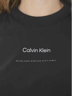 Calvin Klein Majica Multi Logo K20K207215 Črna Regular Fit