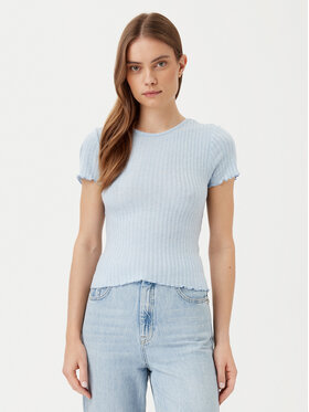 Noisy May Noisy May Tricou Berry 27015446 Albastru celest Slim Fit