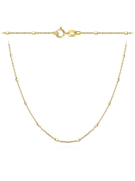 Fugart Fugart Naszyjnik Naszyjnik złoty delikatne kosteczki 50 cm FUG3-28-N00370-2 Złoty