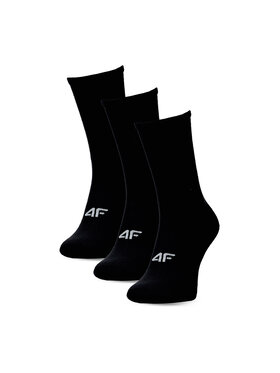 4F 4F Dlhé ponožky MIDSHOP ACCESSORIES Čierna