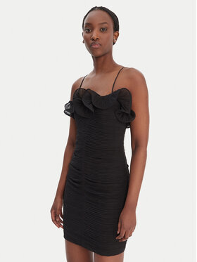 Guess Guess Koktejlové šaty W6RK80 WI342 Černá Classic Fit