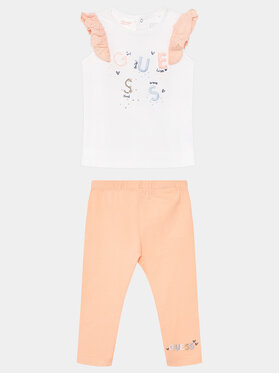 Guess Guess Komplekti kuuluvad t-särk ja retuusid A4GG03 K6YW4 Oranž Regular Fit