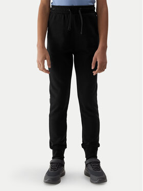 4F 4F Παντελόνι φόρμας 4FJWSS24TTROF587 Μαύρο Regular Fit