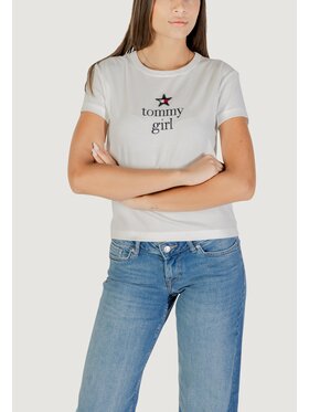 Tommy Jeans Tommy Jeans T-shirt TOMMY GIRL GRAPHIC T Bianco Girl Fit