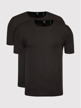 G-Star Raw G-Star Raw Σετ 2 T-Shirts Base D07205-124-990 Μαύρο Slim Fit