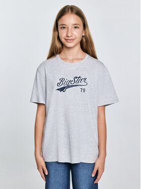 BIG STAR BIG STAR T-Shirt EMILLIA Szary Oversize
