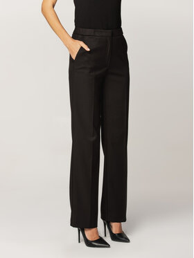 Willsoor Willsoor Spodnie damskie 67537 Czarny Straight Leg