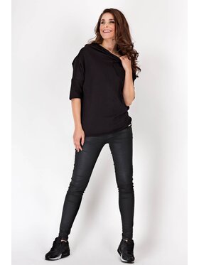 Awama Awama Bluza A091 Czarny Basic Fit