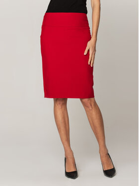 Willsoor Willsoor Spódnica ołówkowa 67564 Czerwony Close Fit