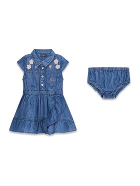 Guess Kids Guess Kids Sukienka codzienna 182537 Niebieski Classic Fit