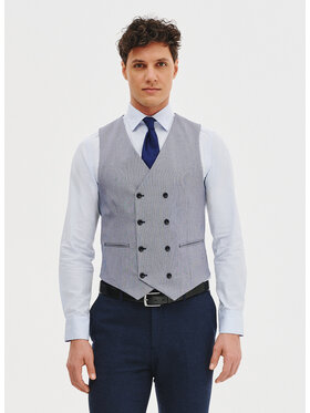 Pako Lorente Pako Lorente Kamizelka P25SF-8X-013 Granatowy Slim Fit